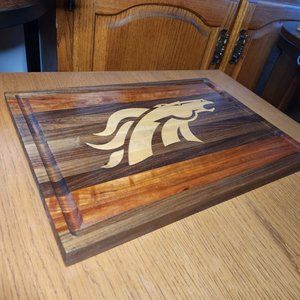 Handmade Denver Broncos Wood Wall Sign